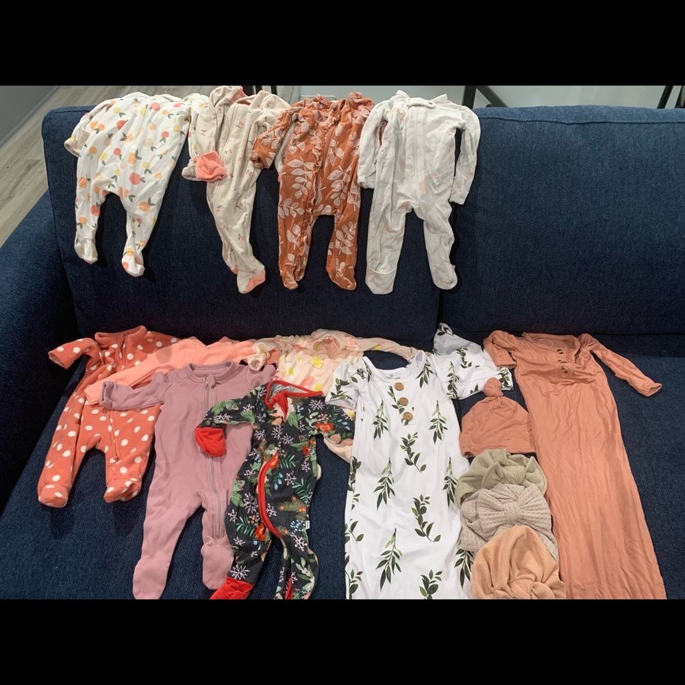 Lot newborn girl: Caden lane, baby breez, littles sleepies and more!